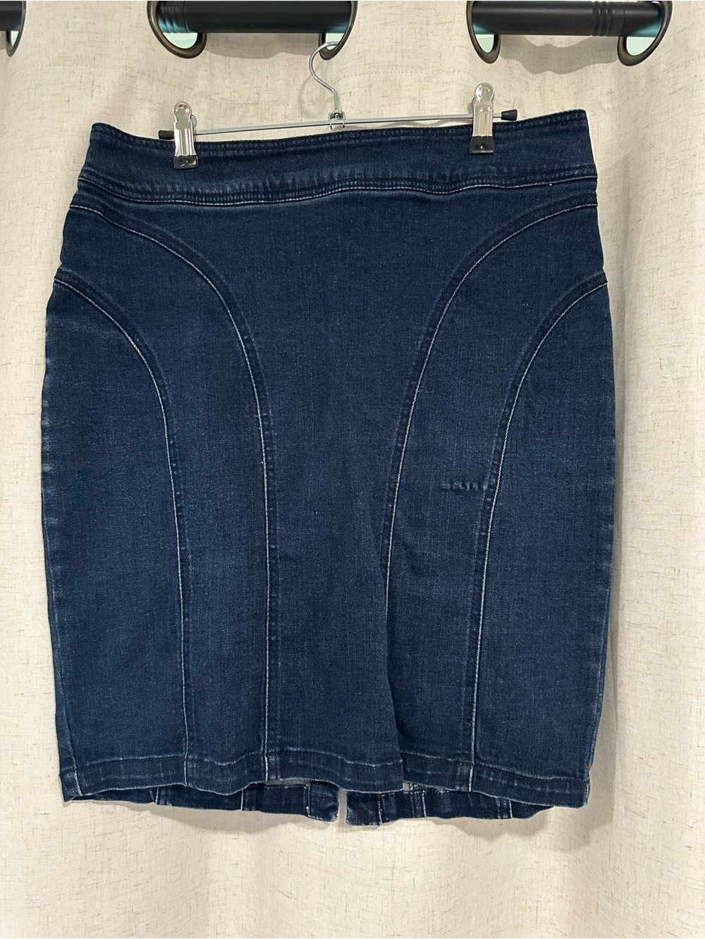 Charlotte Russe Dark Blue Denim Pencil Skirt